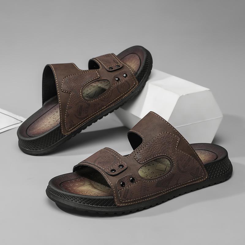 Men'S Shoes Comfortable Walking - Men's classic fashion slippers summer new