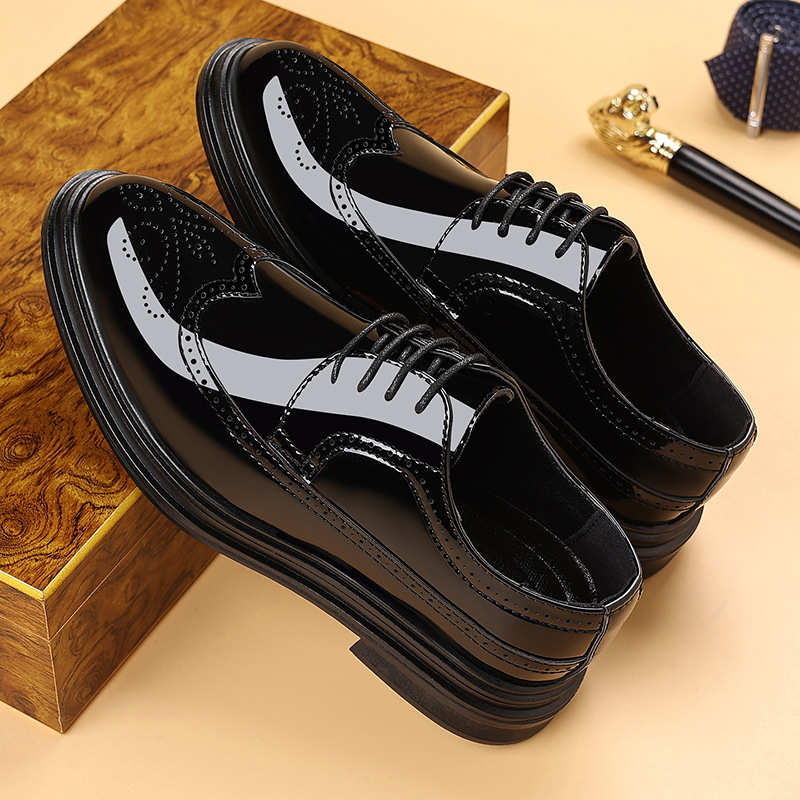 Men's Patent Leather Brogue Dr - Men Shoes For Wedding incelemesi ve fiyatı