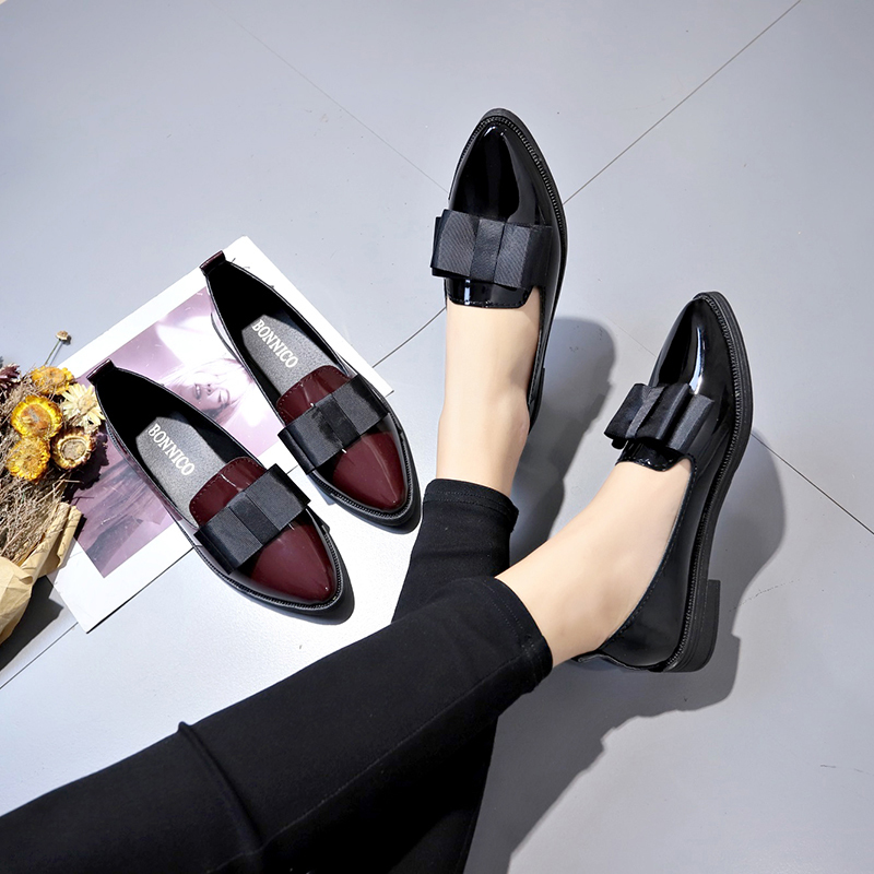 Black/ Wine Red Patent Leather - Dress Shoe Pointed incelemesi ve fiyatı
