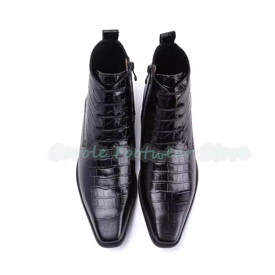 Fashion Genuine Leather Ankle  - Men Shoes For Wedding incelemesi ve fiyatı