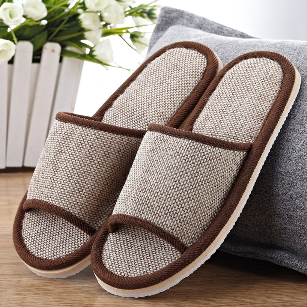 Linen Slippers For Men And Wom - Men Shoes Size To Women incelemesi ve fiyatı