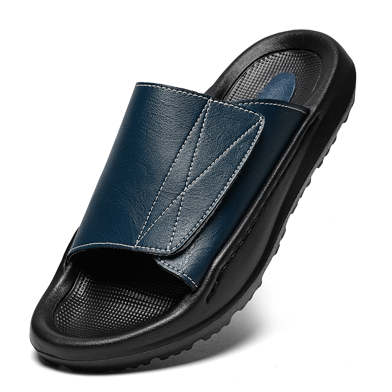 Easy-top Leather Slide Slipper - Men'S Shoes Comfortable Walking incelemesi ve fiyatı