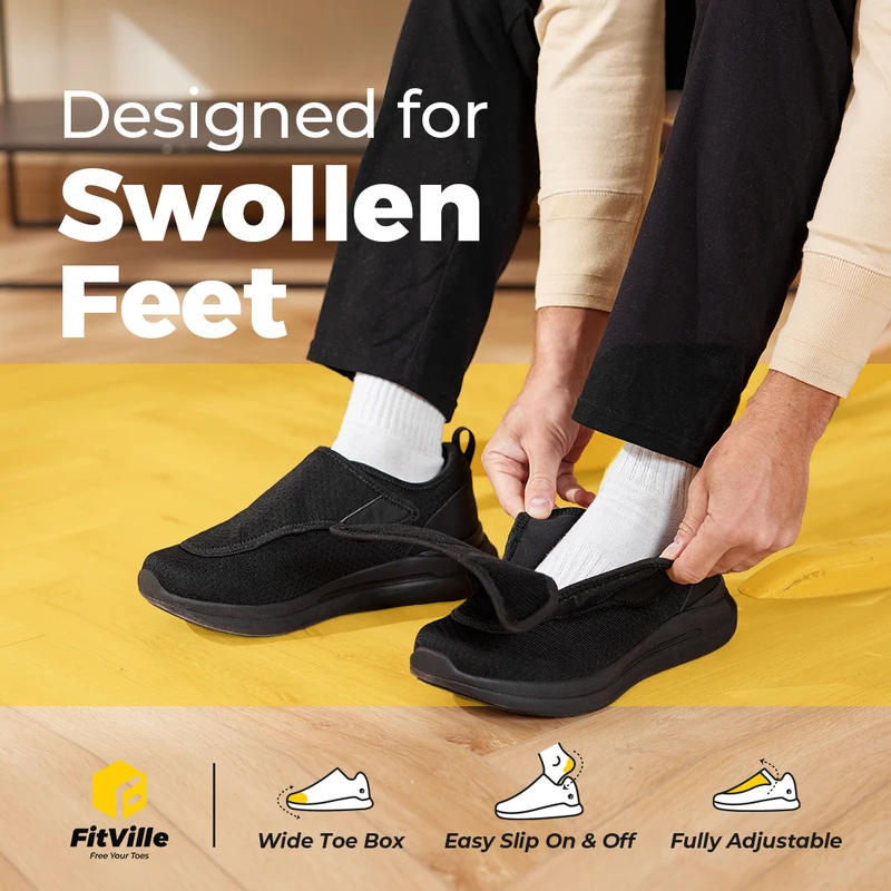 FitVille Extra Wide 2E Men'S D - Men'S Shoes Diabetic incelemesi ve fiyatı