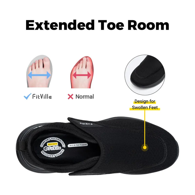 FitVille Extra Wide 2E Men'S D - Men'S Shoes Diabetic incelemesi ve fiyatı