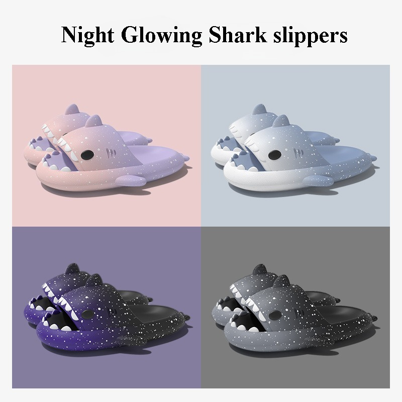 Cute Cartoon Shark Slippers Fo - Men'S Shoes With Platform incelemesi ve fiyatı