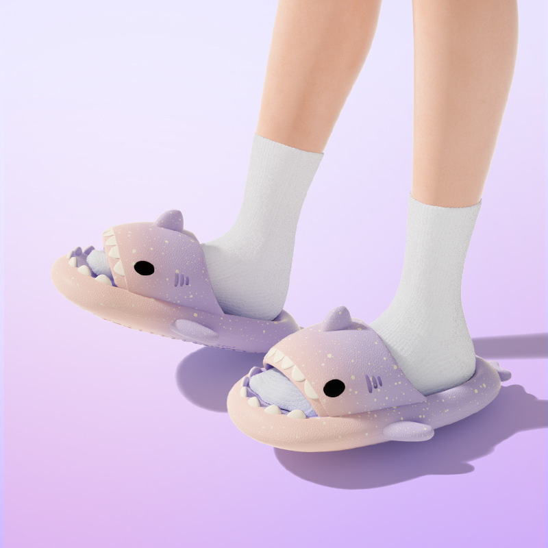 Cute Cartoon Shark Slippers Fo - Men'S Shoes With Platform incelemesi ve fiyatı