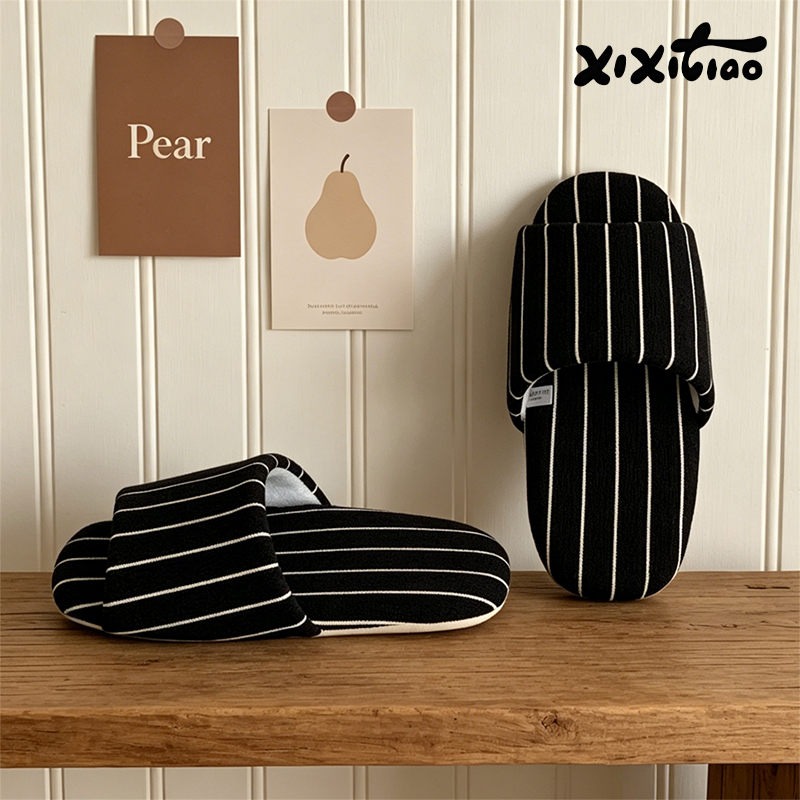 XIXITIAO Stripe Indoor Slipper - Men Shoes Size To Women incelemesi ve fiyatı
