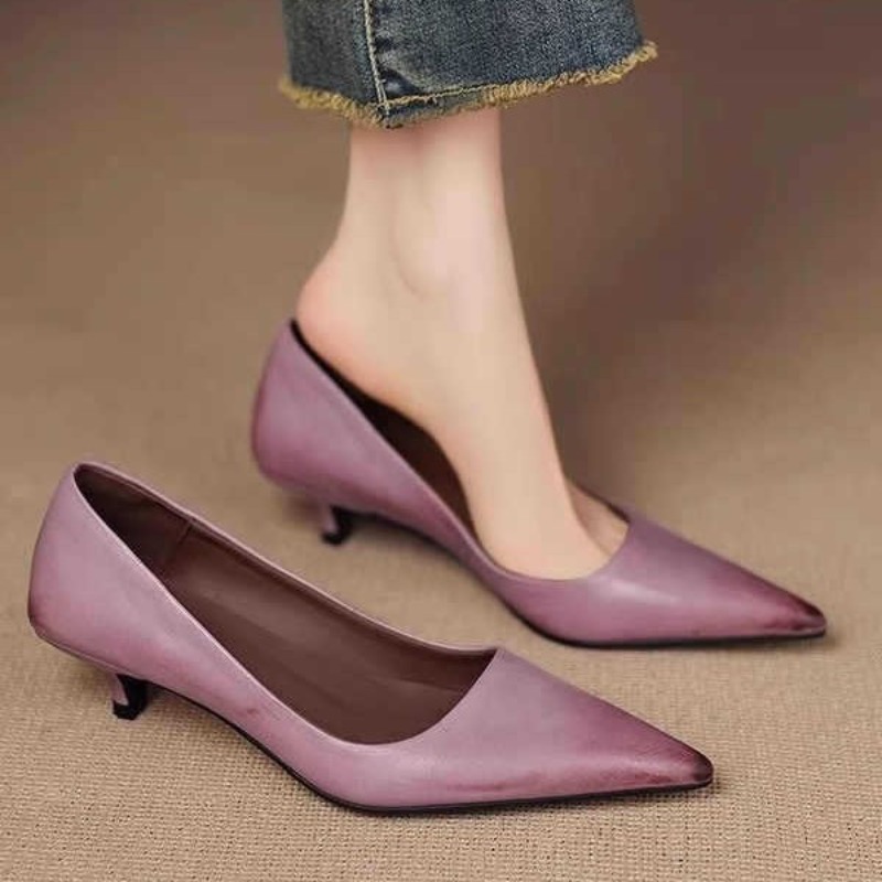 2026 New Soft Leather French S - Dress Shoe Pointed incelemesi ve fiyatı