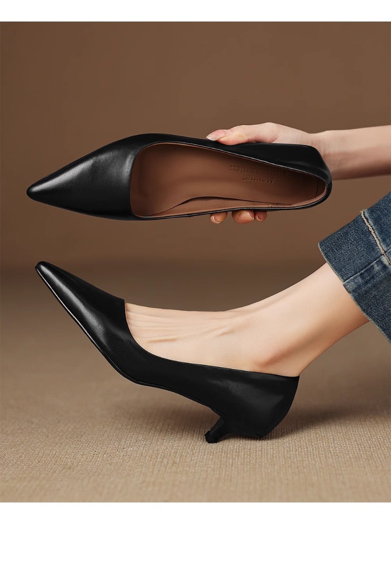 2026 New Soft Leather French S - Dress Shoe Pointed incelemesi ve fiyatı