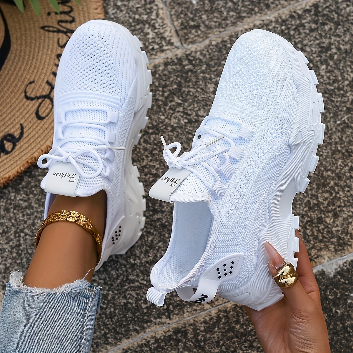 Breathable Knit Sneakers Fashi - Men'S Shoes Comfortable Walking incelemesi ve fiyatı