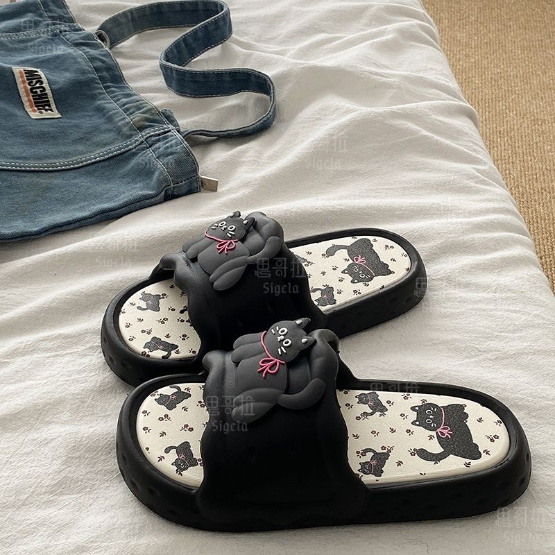 Printting Cute Bear Women Slip - Men Shoes Size To Women incelemesi ve fiyatı