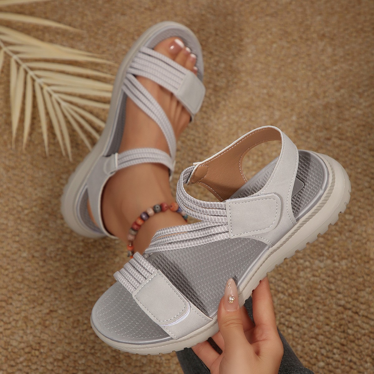 New 2026 Women's Summer Stitch - Velcro Strap Sandal incelemesi ve fiyatı