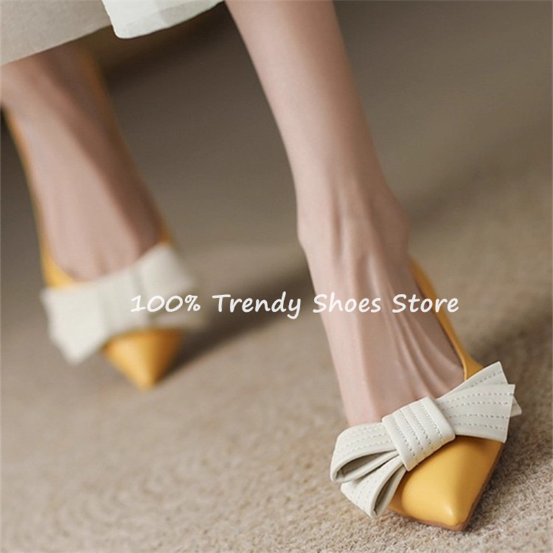 Butterfly Knot Decor Women Sli - Dress Shoe Pointed incelemesi ve fiyatı