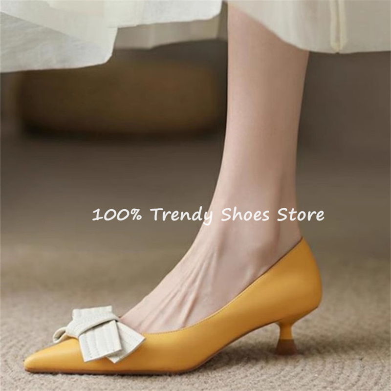 Butterfly Knot Decor Women Sli - Dress Shoe Pointed incelemesi ve fiyatı