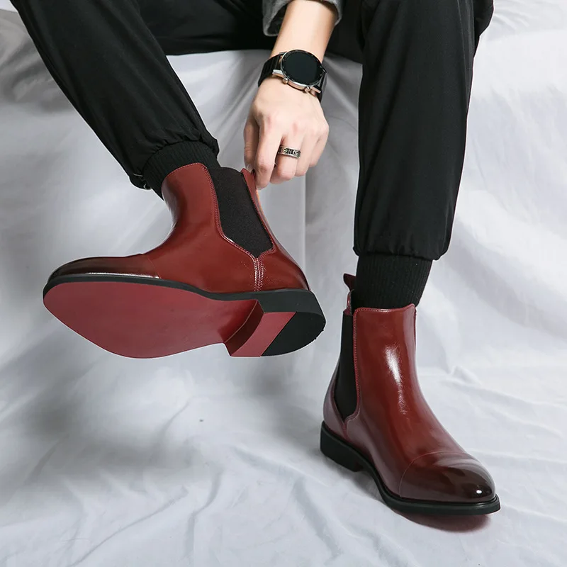 Men's Boots Luxury Brand Leath - Men Shoes Louboutin incelemesi ve fiyatı