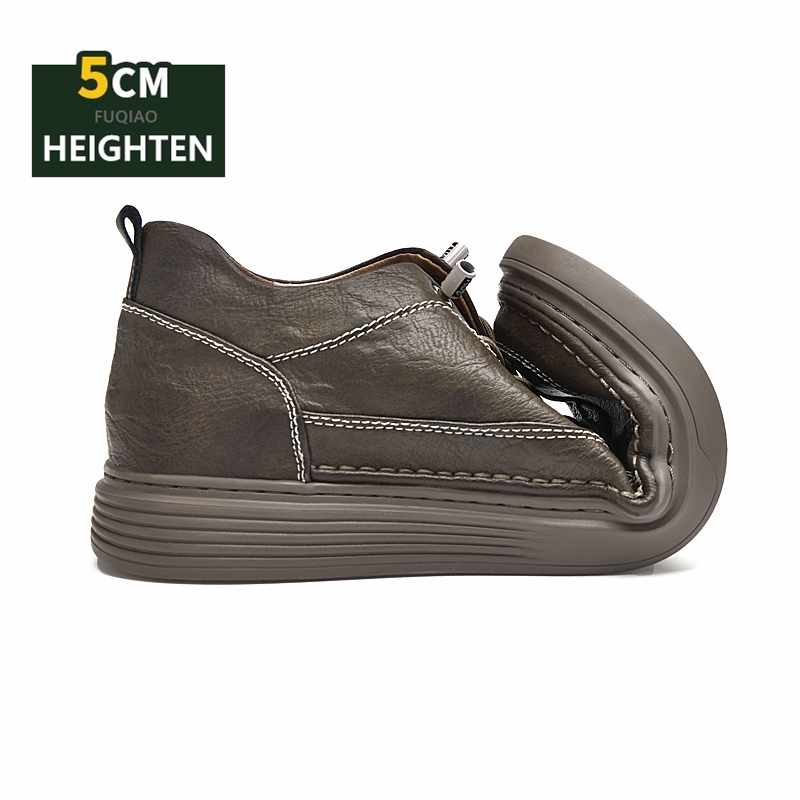 5cm Height Increase Leather Sh - Men'S Shoes Comfortable Walking incelemesi ve fiyatı