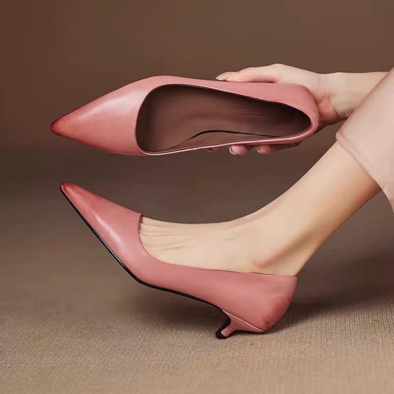 Sexy Pink Thin High Heels Pump - Dress Shoe Pointed incelemesi ve fiyatı