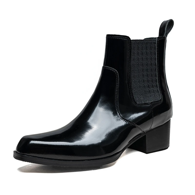 Luxury Patent Leather Mens Ank - Men Shoes For Wedding incelemesi ve fiyatı