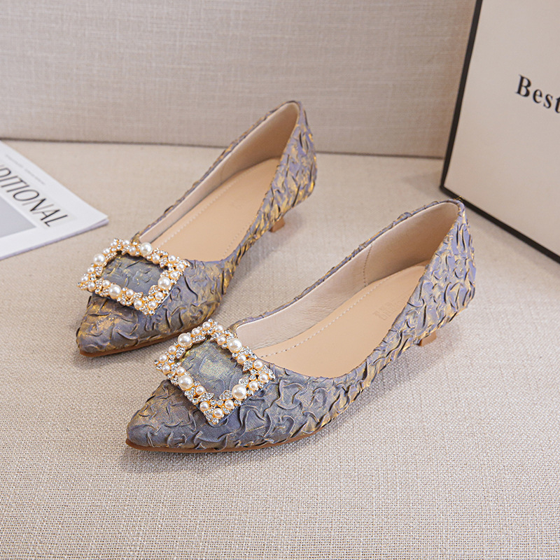 Ivory Textured Satin Pointed T - Dress Shoe Pointed incelemesi ve fiyatı